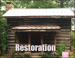 Historic Log Cabin Restoration  Traphill, North Carolina